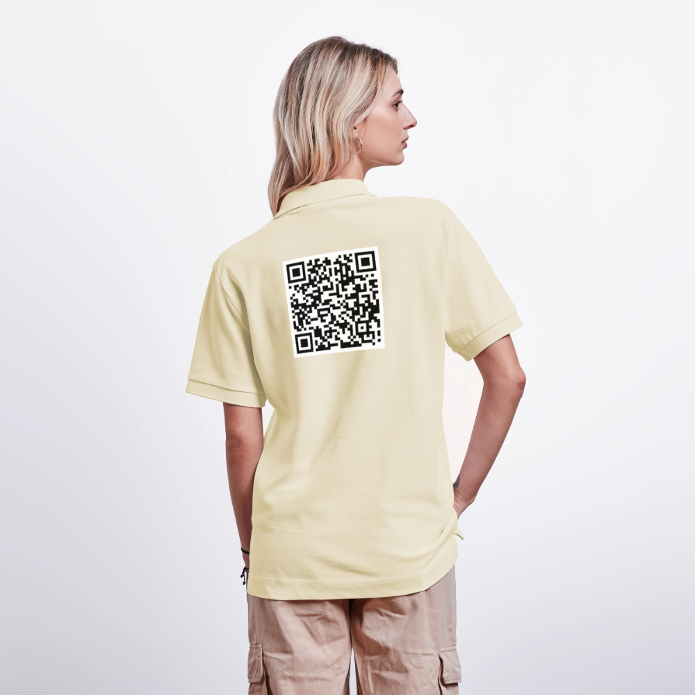 Unisex Organic Polo Shirt PREPSTER mit individuellem Brustlogo - soft Ecru