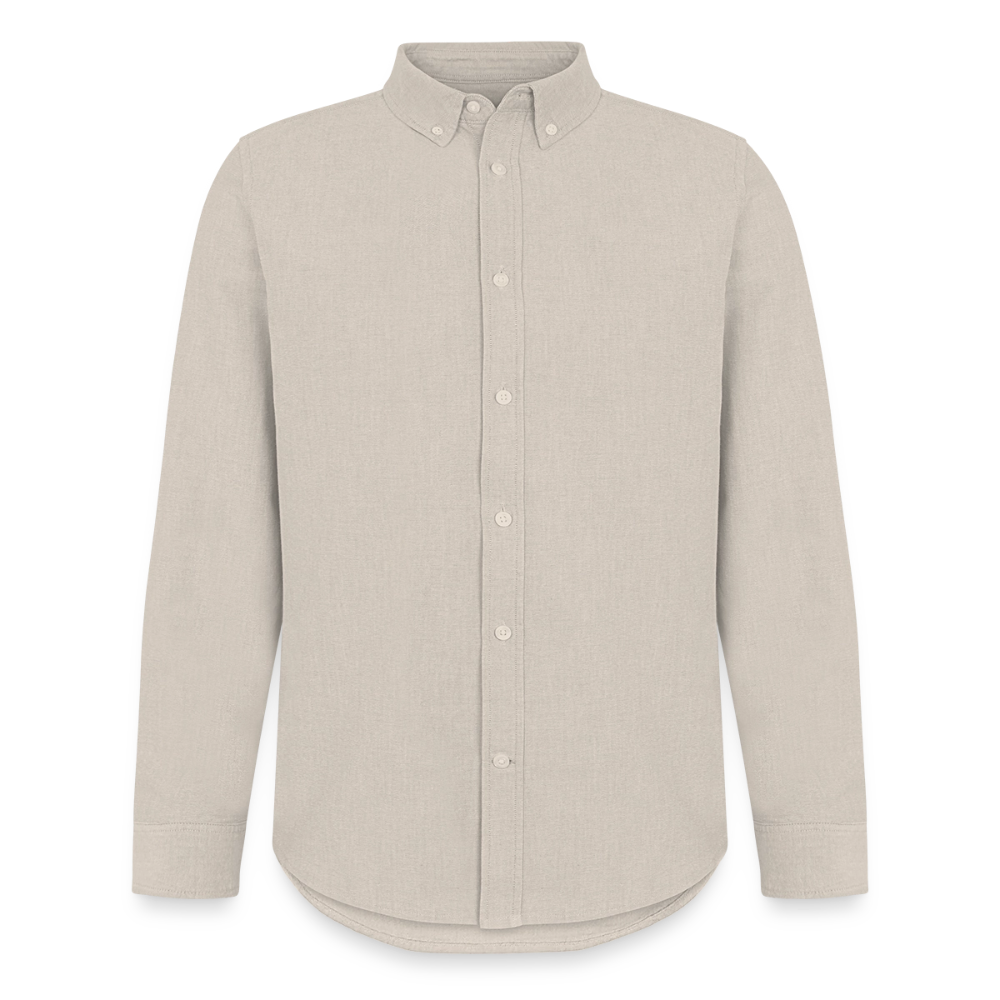 Men's Oxford Shirt by Stanley/Stella mit individuellem Brustlogo - beige