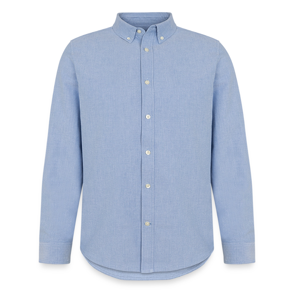 Men's Oxford Shirt by Stanley/Stella mit individuellem Brustlogo - carolina blue