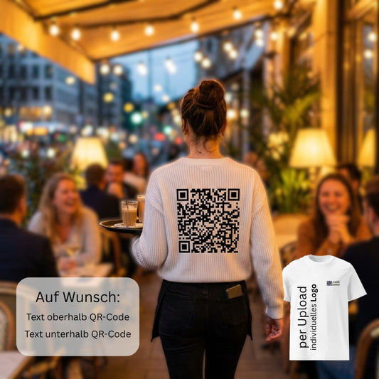 Junge Frau trägt ein LivQR Control Shirt